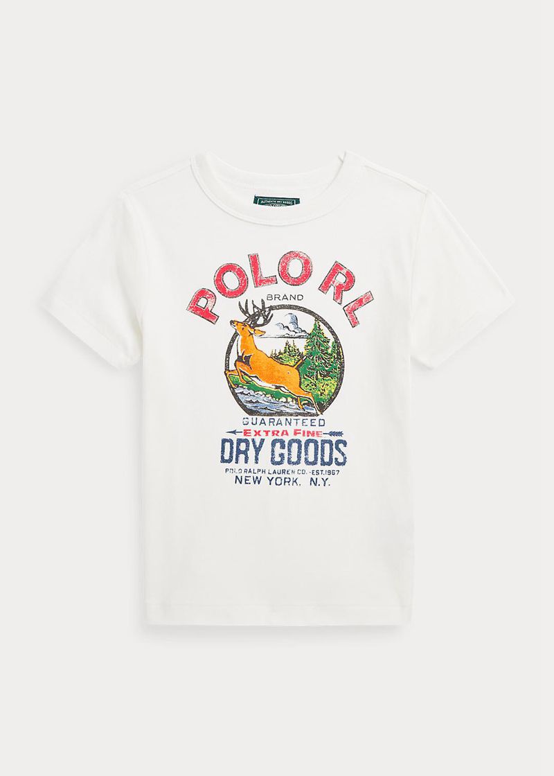 Camiseta Ralph Lauren Niño 1.5-6 Años Cotton Jersey Graphic Chile Blancas ITRKJ-0639